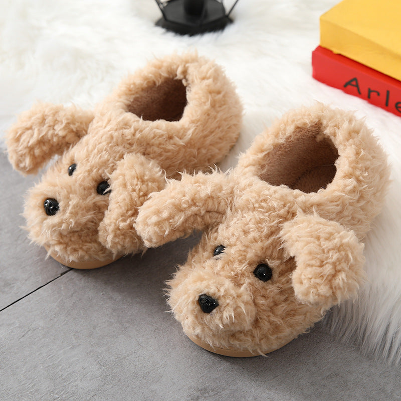 Dog Ankle Wrap Cotton Shoes Fleece-lined Thick Bottom And Warm Keeping Parent-child