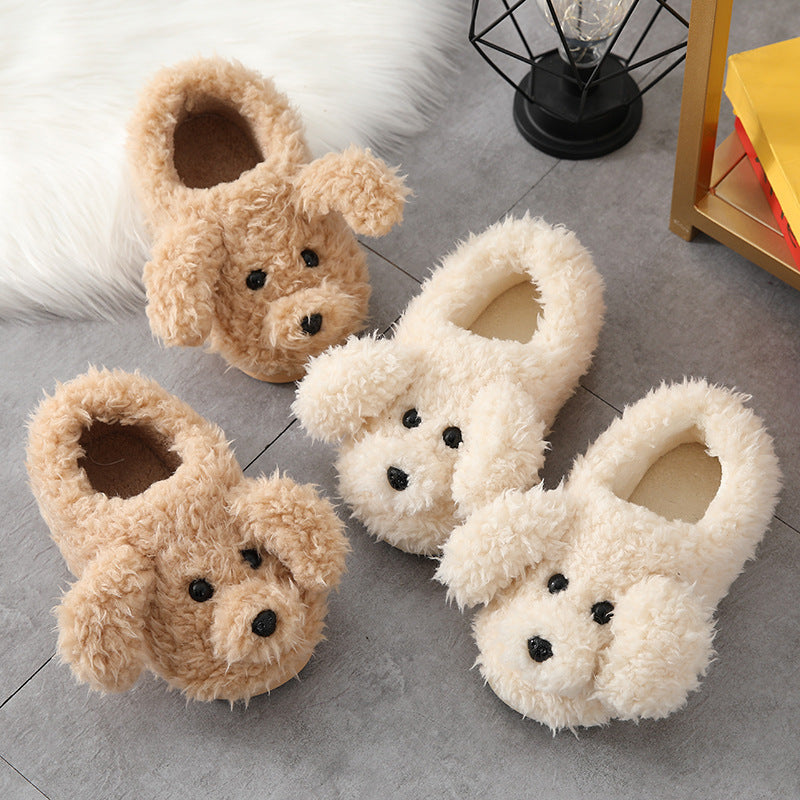 Dog Ankle Wrap Cotton Shoes Fleece-lined Thick Bottom And Warm Keeping Parent-child